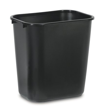 RUBBERMAID COMMERCIAL WASTEBASKET RUBBERMAID 28QT BK FG295600BLA